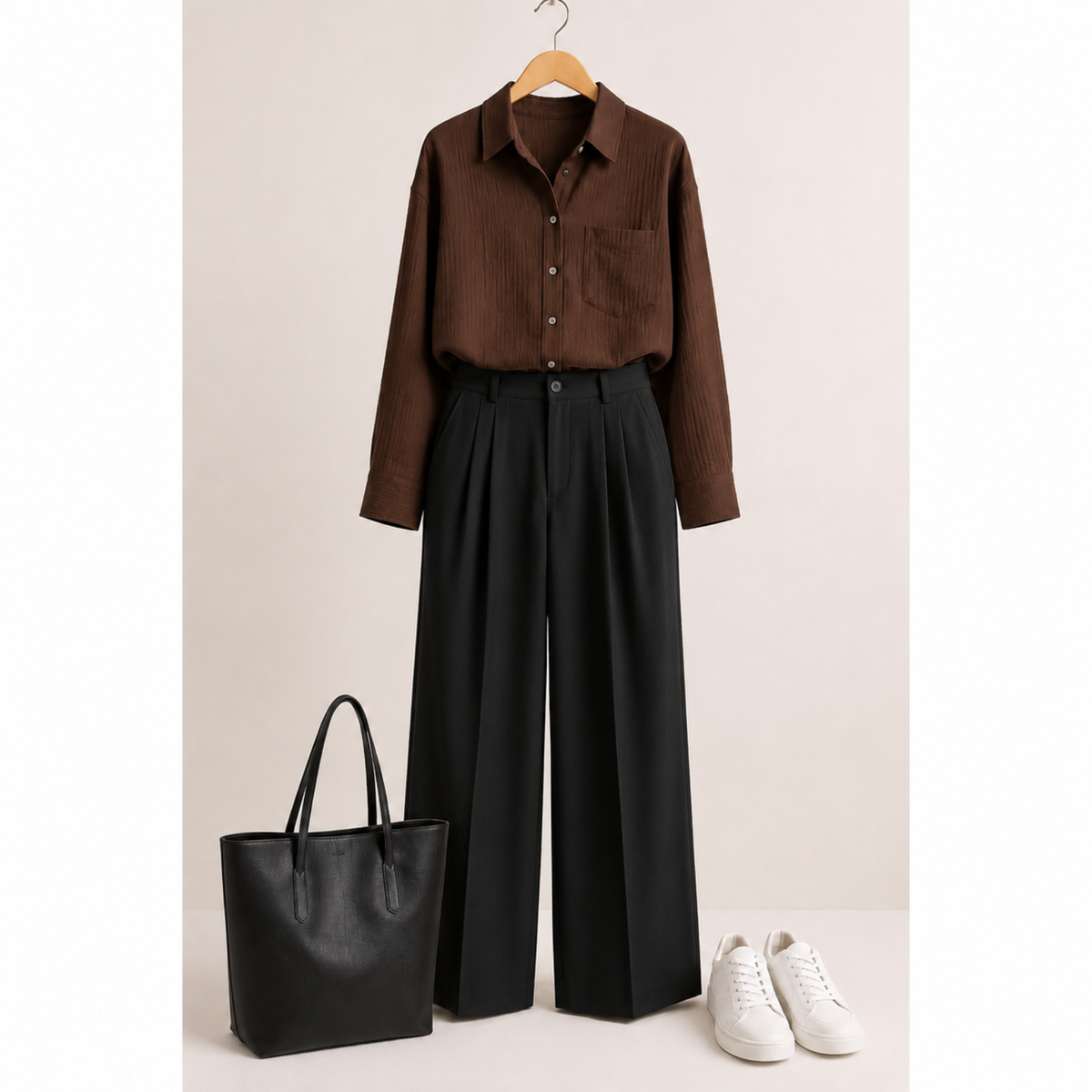 Midnight Noir Wide Leg Pant