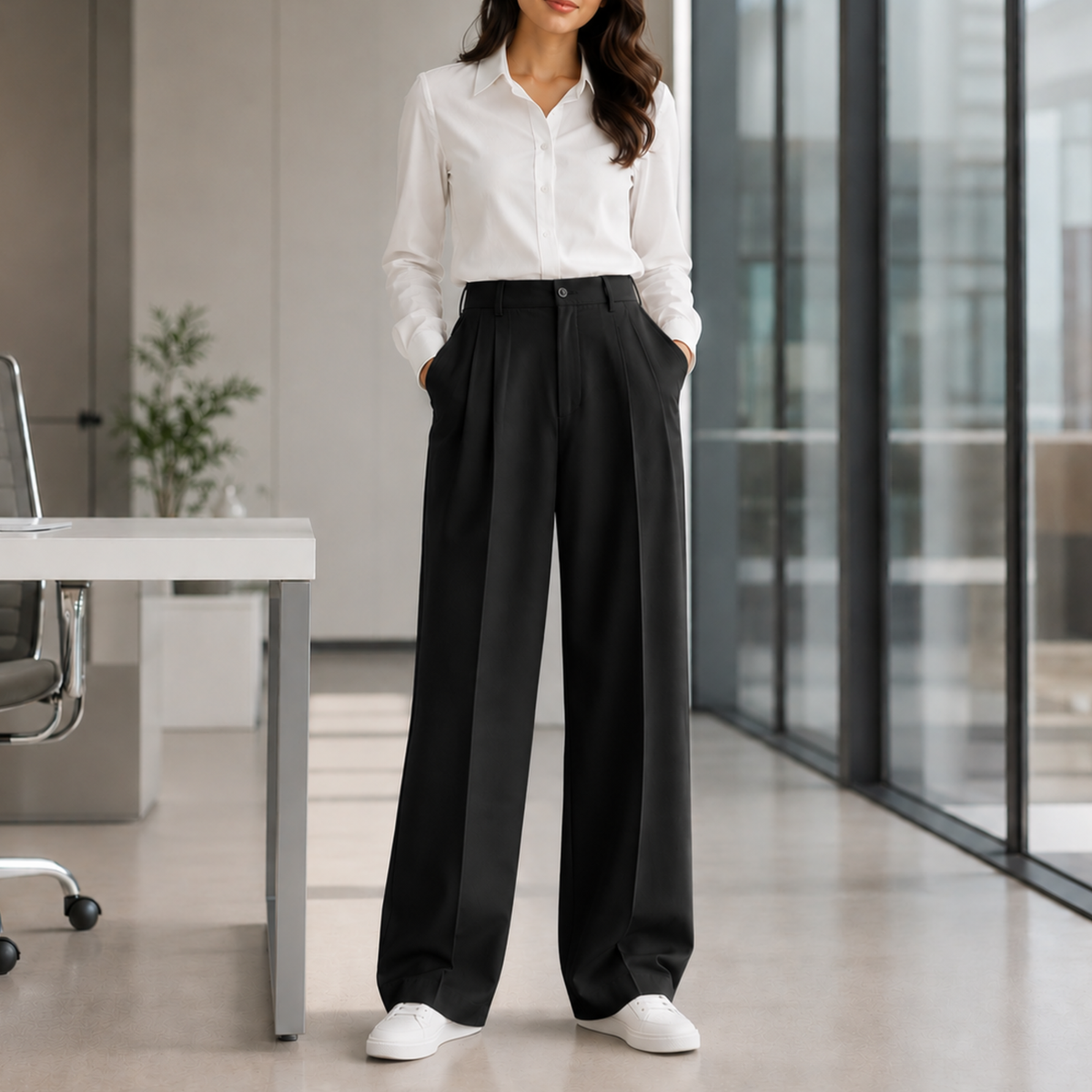 Midnight Noir Wide Leg Pant