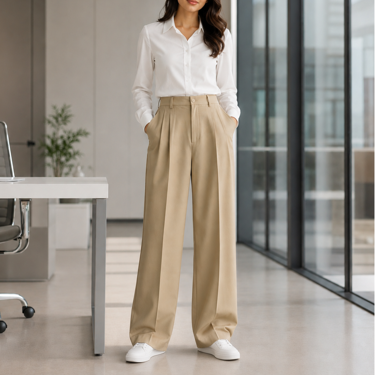 Sandstone Classic Wide Leg Pant